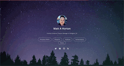 Desktop Screenshot of mattahorton.com